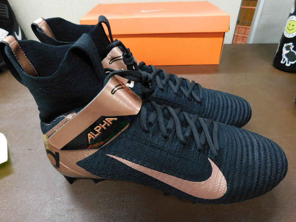 nike alpha menace elite 2 black and orange