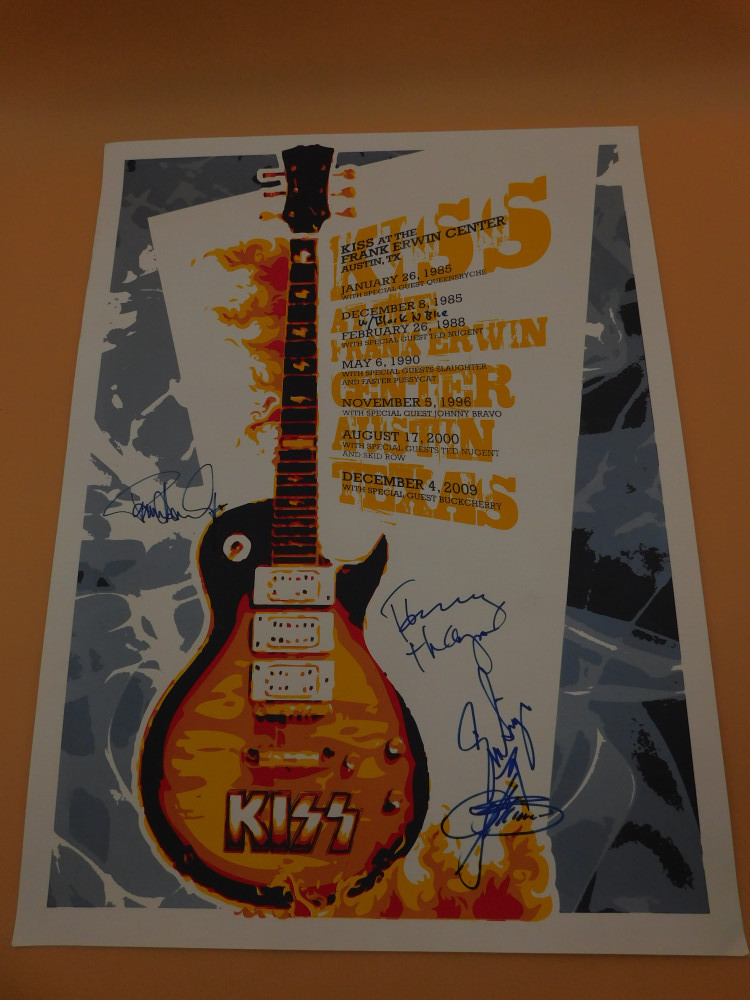 KISS Autographed Poster - Swico Auctions