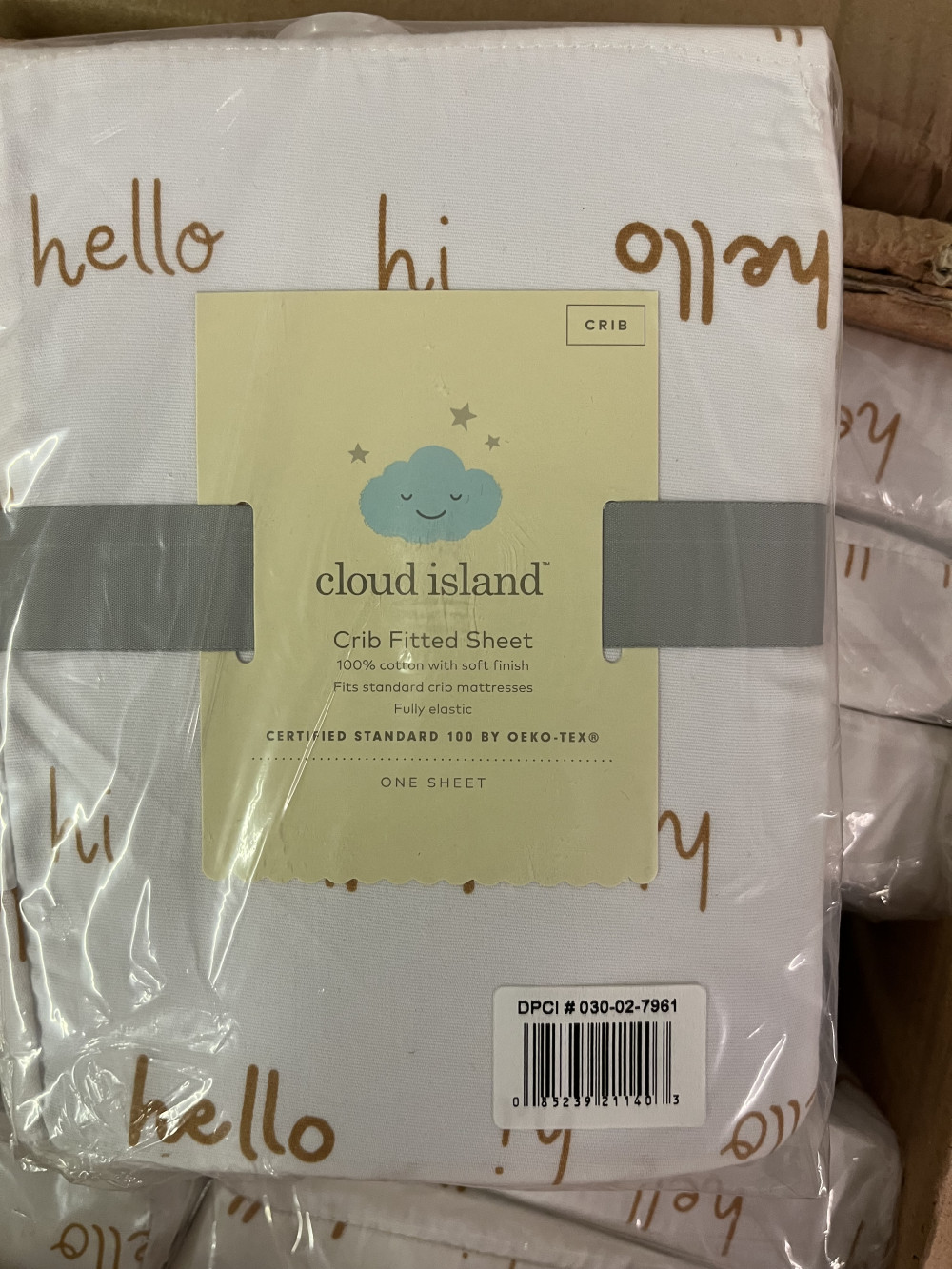 Pallet of Cloud Island Crib Fitted Sheets (576 packs) Swico Auctions