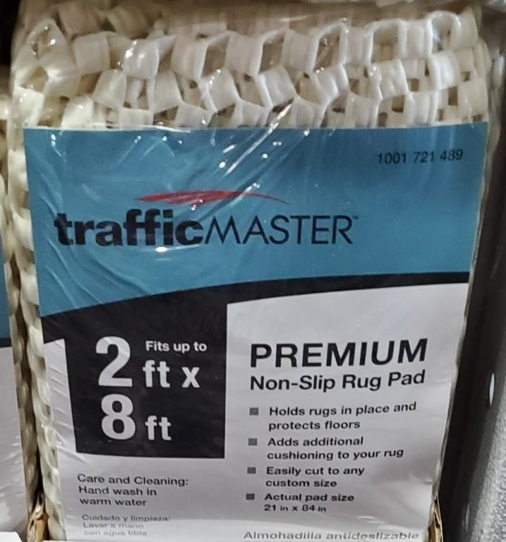 Qty of 2 TrafficMaster Deluxe 2ft. x 8ft. Rug Gripper Pad Swico Auctions