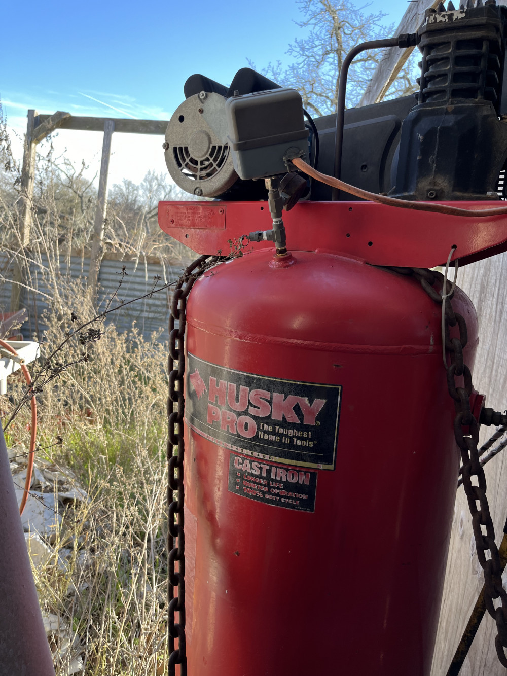 Husky 60 gallon air compressor Swico Auctions