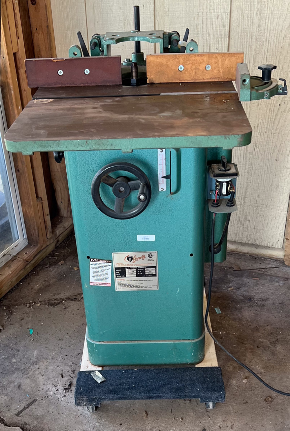 Grizzly G1035 3/4” wood shaper Swico Auctions