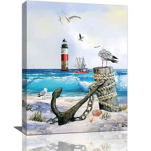 Lighthouse & Wall - Buy Lighthouse Prints, Paintings, Canvas, Framed work, & Wall Décor