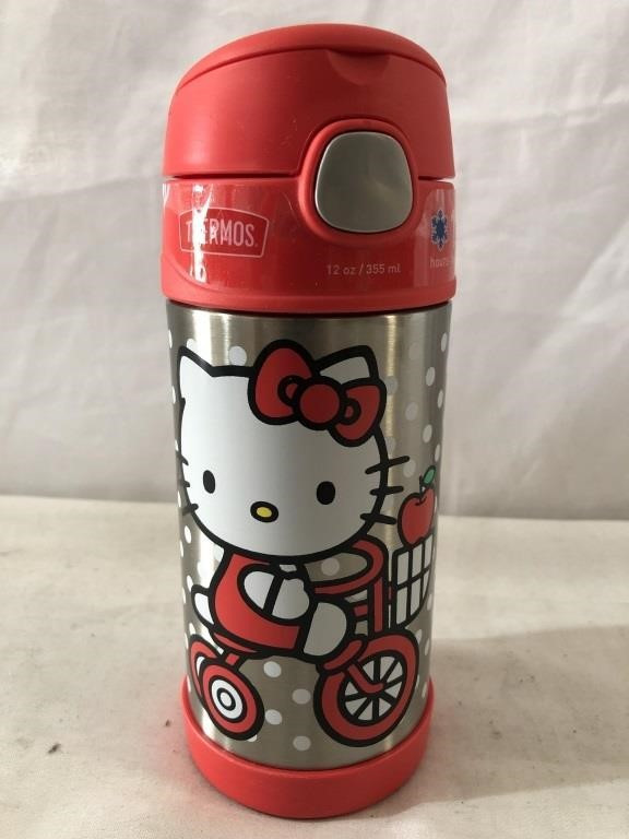 thermos hello kitty straw bottle