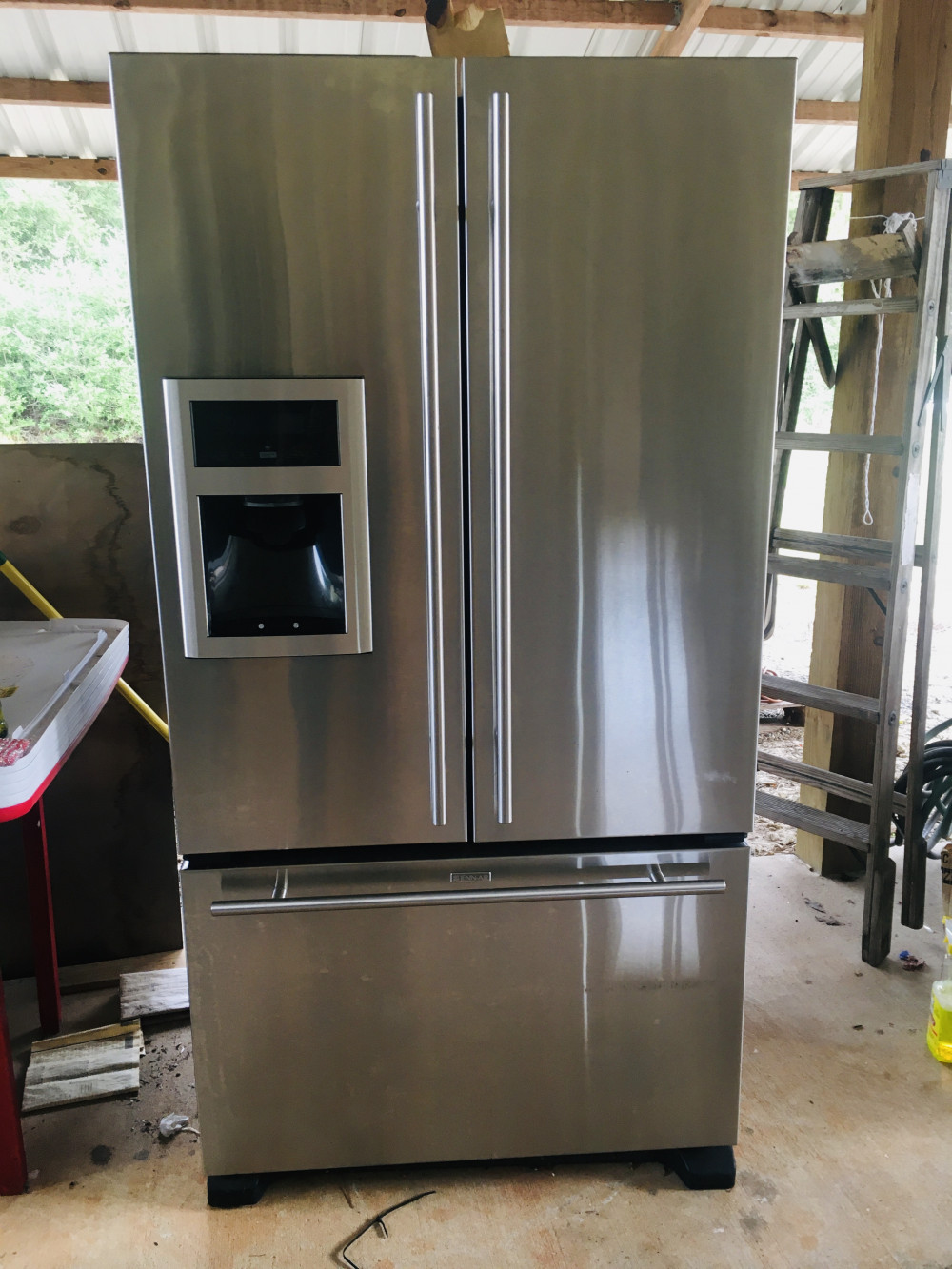 Jennair counter depth fresh doors refrigerator Swico Auctions