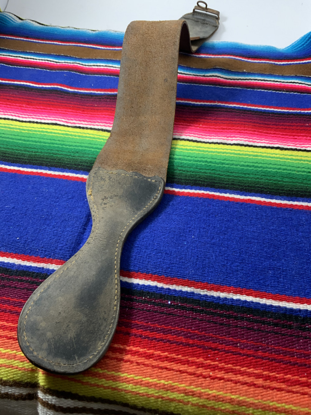 Vintage Barber Straight Razor Sharpening Strap ~ Strop - Swico Auctions