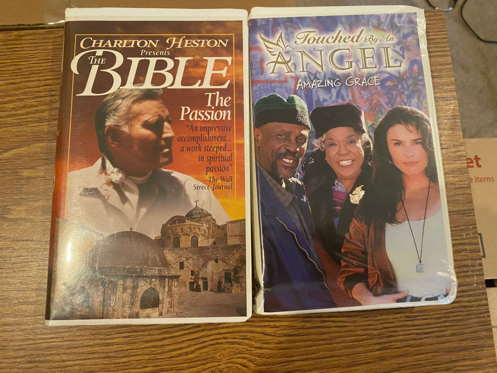 2 VHS Tapes of The Passion and Touched by an Angel - Swico Auctions