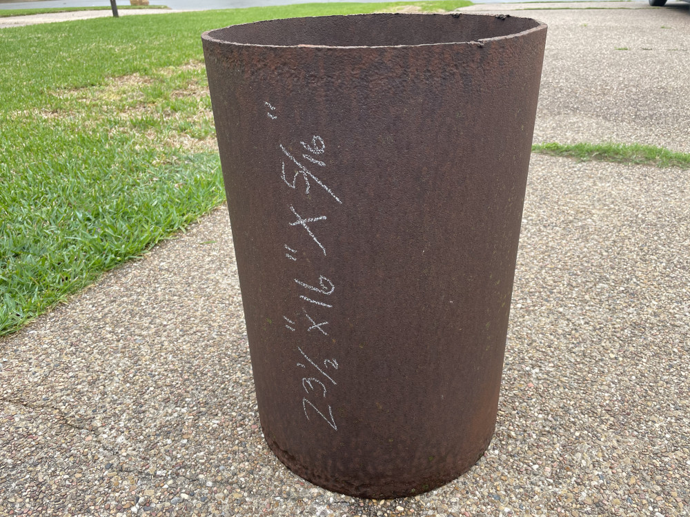 16" Steel Pipe (16"OD x 23.5" Long x 5/16" Thick) Swico Auctions