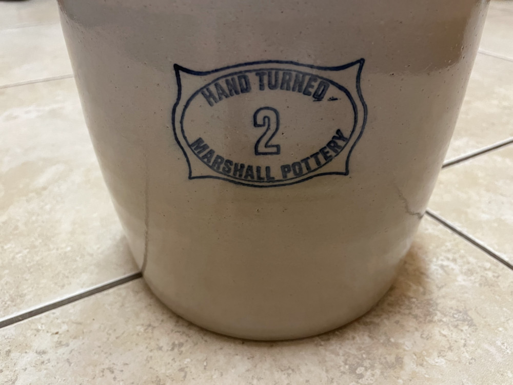 2 Gallon Hand-Turned Pottery Butter Churn