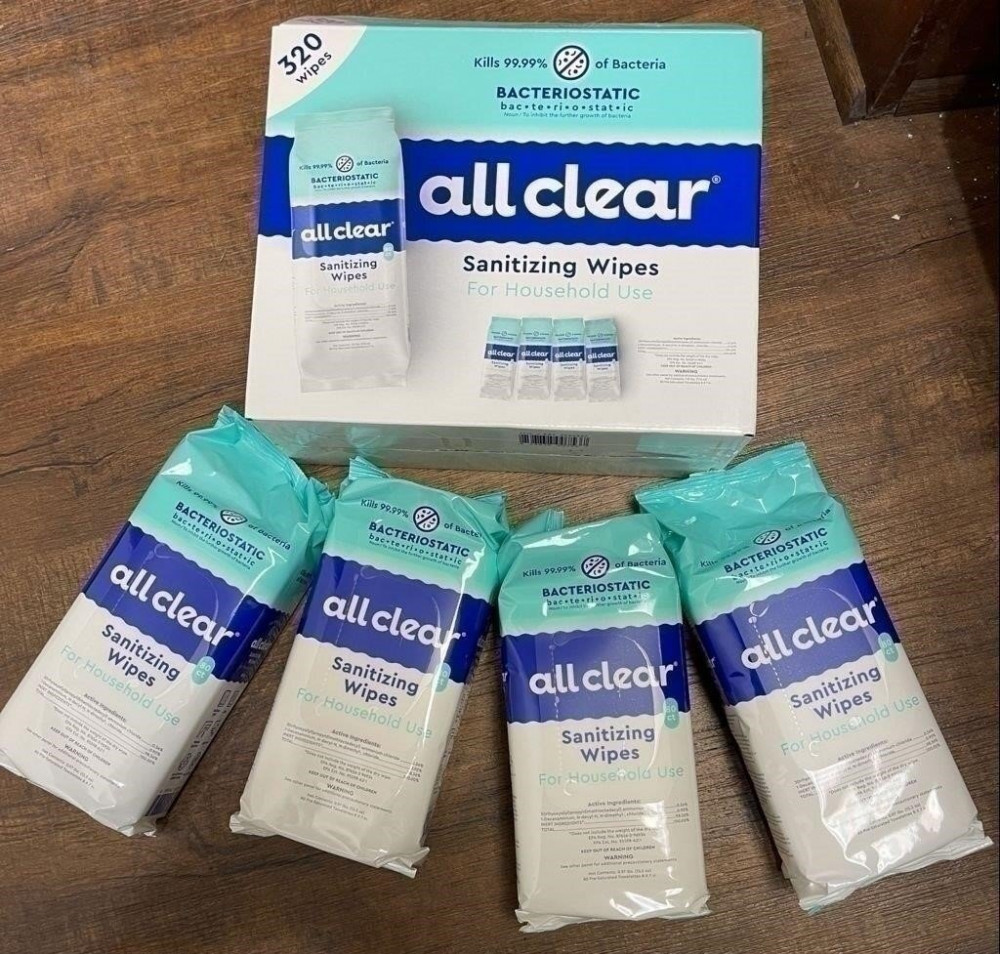 ALL CLEAR SANITIZING WIPES Swico Auctions