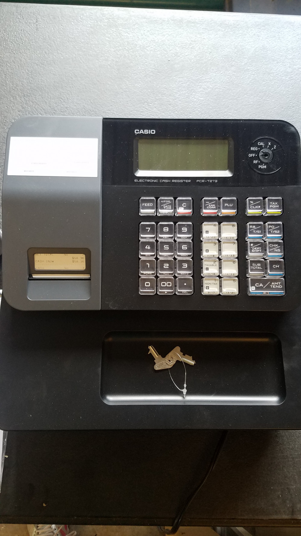 Casio Electronic Cash Register PCRT273 Swico Auctions