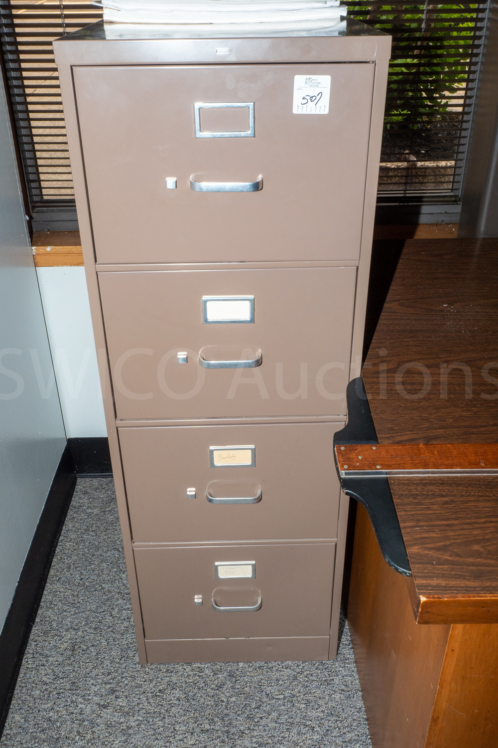 HON 4 drawer legal size file Swico Auctions
