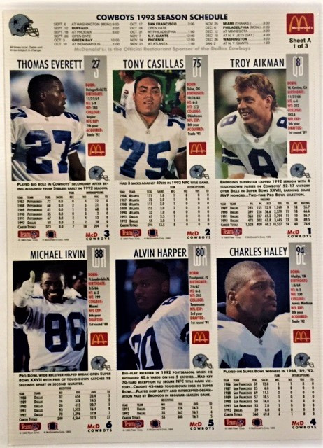 1993 GameDay #1 Troy Aikman - NM-MT